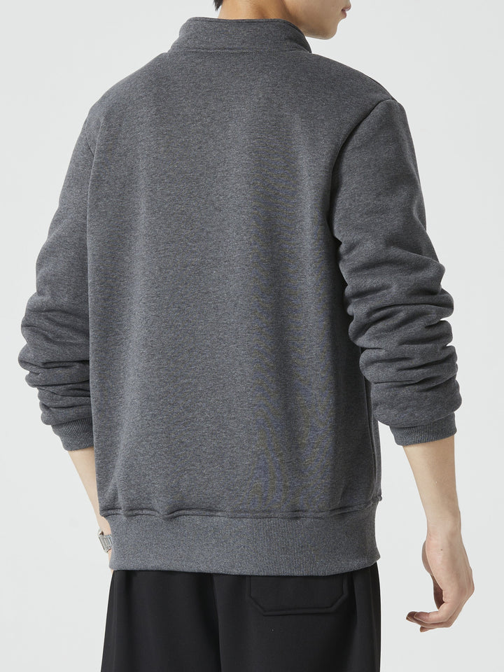 W&W Mode | Herren Pullover mit Stehkragen für Herbst Winter