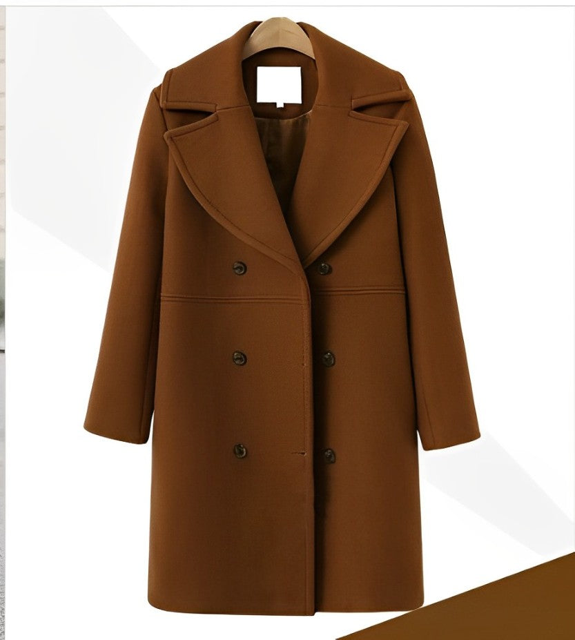 W&W Mode | Warmer Und Langer Woll|Trenchcoat