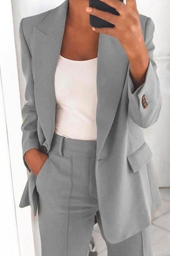 W&W Mode | Rosiedress Ein-Knopf Einfarbiger Büro Blazer Jacke