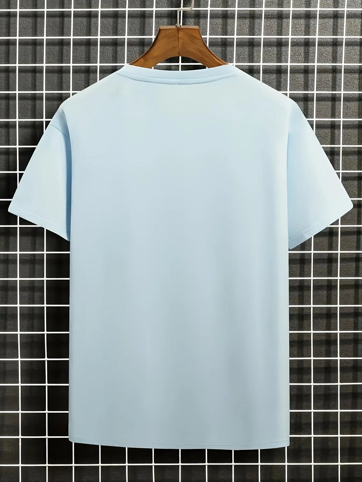 W&W Mode | Herren T-shirt Blumen Und Wellen Design