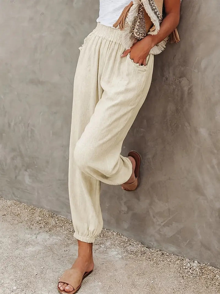 W&W Mode - Lange Hose mit hoher Taille