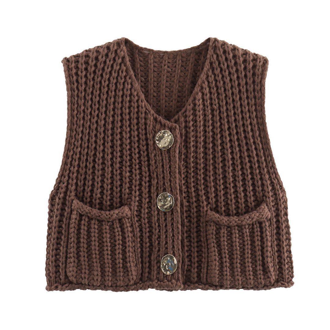 W&W Mode | Ärmellose Gestrickte Weste