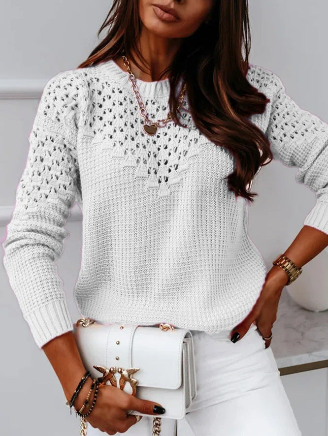 W&W Mode | Eleganter Hohlsaum Pullover