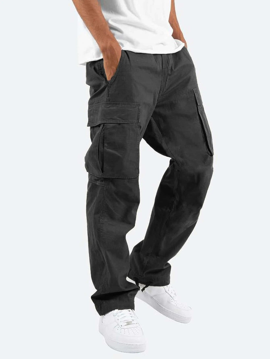W&W Mode | Bequeme Herren Arbeitsbekleidungs Hose Mit Verstellbarem Bund Und Vielen Taschen