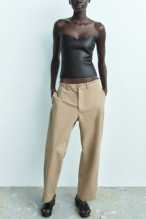 W&W Mode | Rosiedress Bandeau Metallic Crop Tube Top