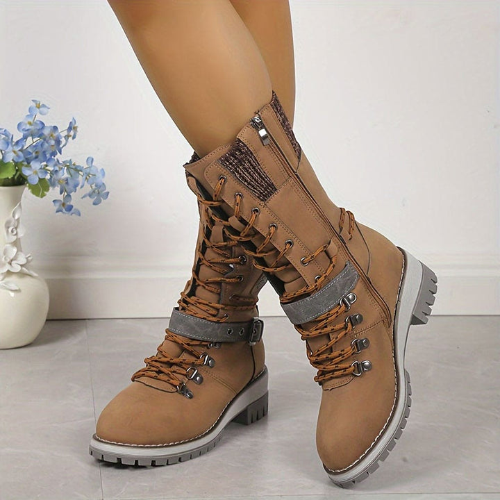 W&W Mode - Elegante Gestrickte Thermo-Stiefel