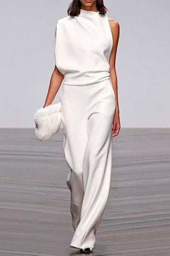 W&W Mode | Rosiedress Ein Schulter Taille Weitbeiniges Jumpsuit