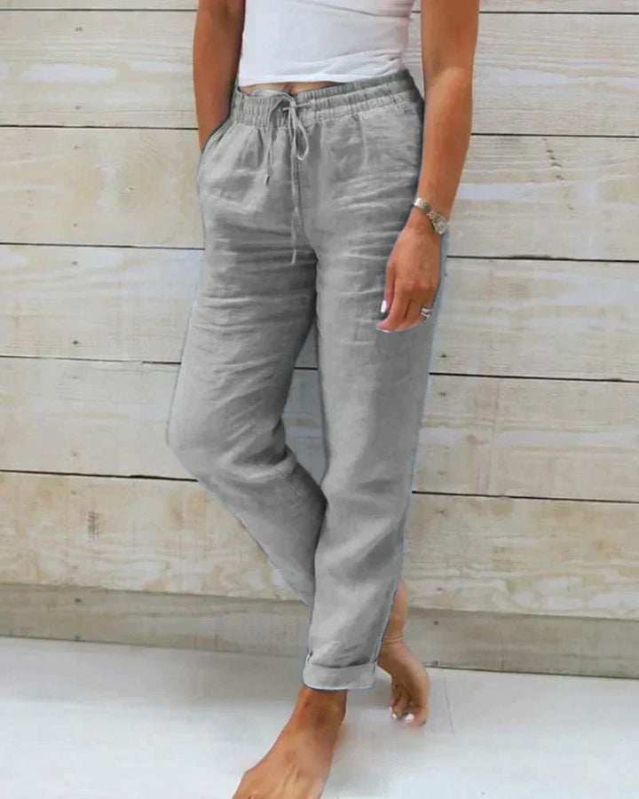 W&W Mode | Stilvolle Leinen Damenhose