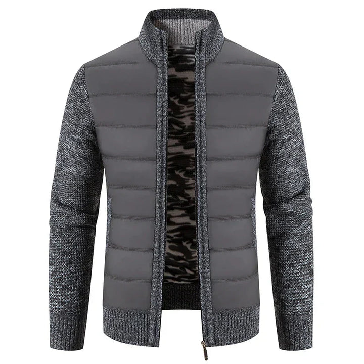 W&W Mode | Hybridjacke Aus Gesteppter Strickware Für Herren