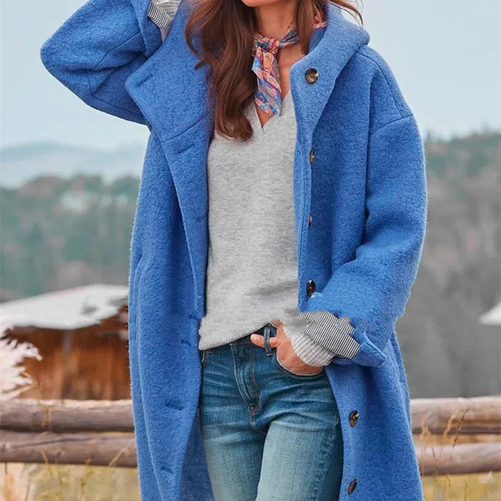W&W Mode | Lässiger Lange Mantel für Damen | Stilvoll und Bequem