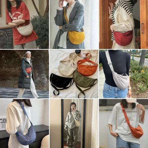 Halbmond-Crossbody-Tasche