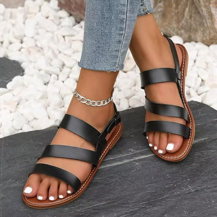 W&W Mode | Bequeme Sommer Sandale Mit Knöchelriemen Für Frauen