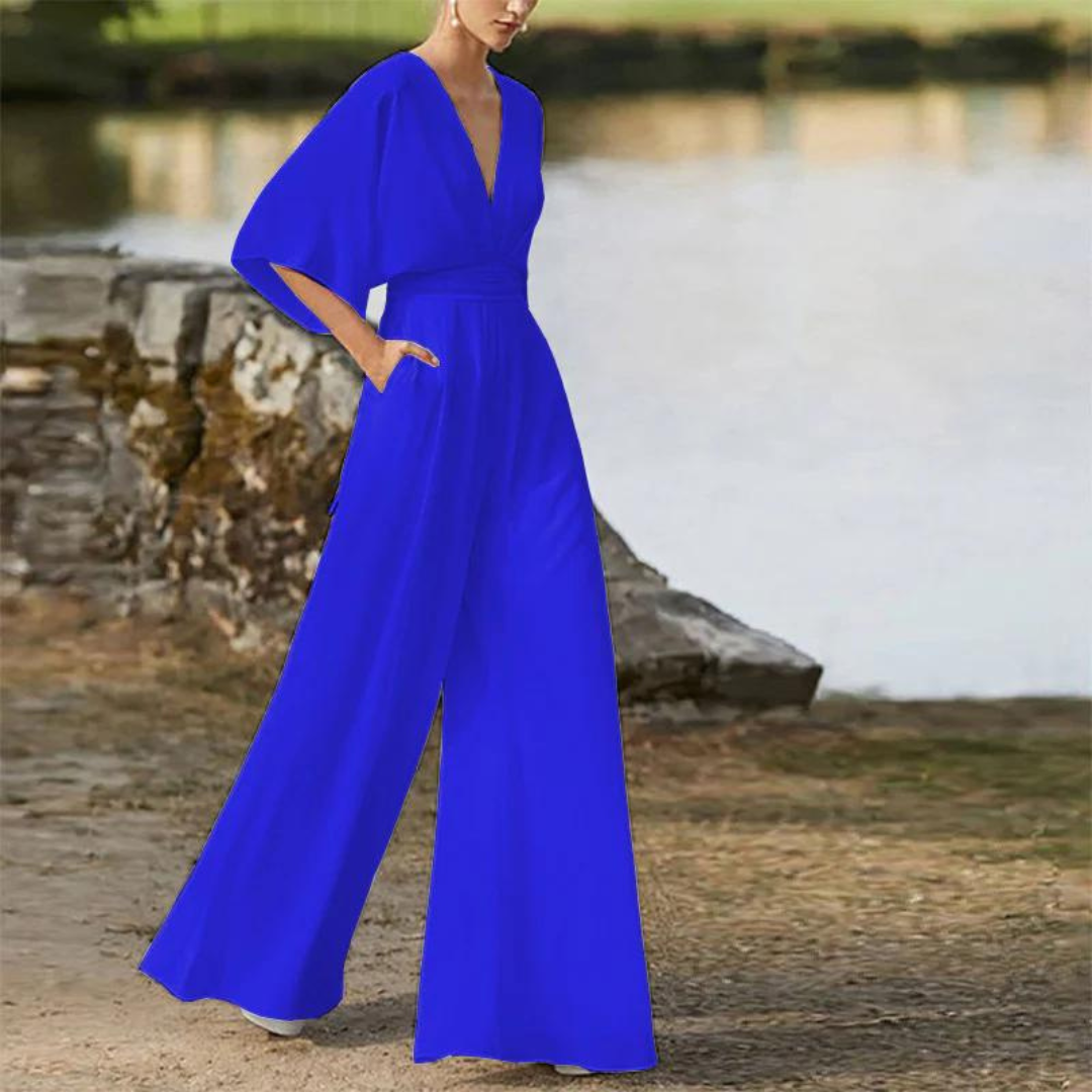 Jumpsuit | Stilvoller Damen-Jumpsuit mit halben Ärmeln