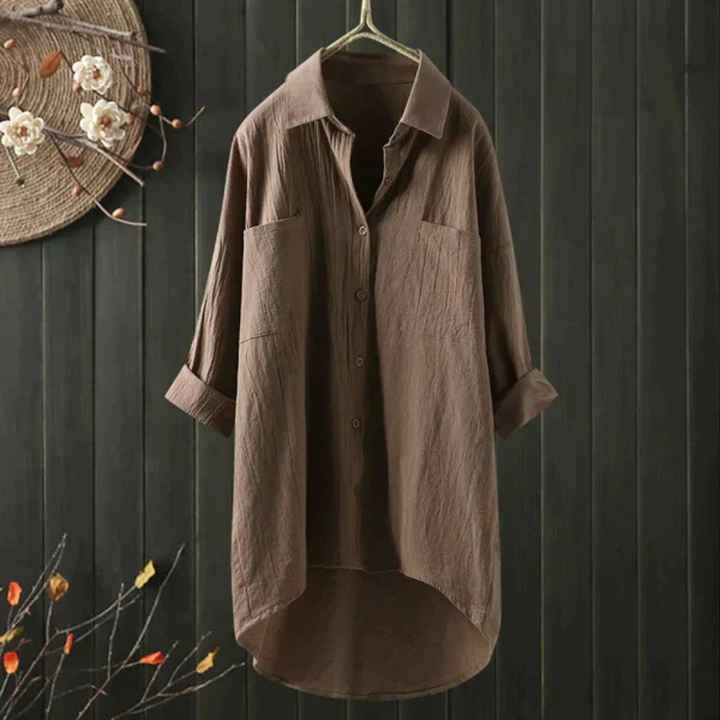 W&W Mode | Luftige Oversize Bluse Aus Baumwolle