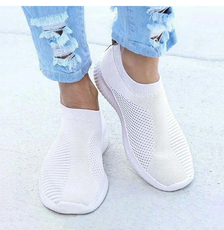 W&W Mode Casual Sneakers | Leichte Damen-Slip-On-Sneakers