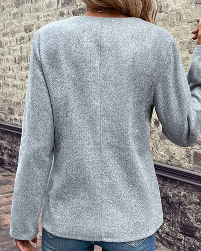 W&W Mode | Schicke Wintergraue Strickjacke für Frauen