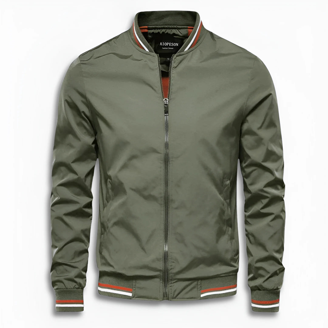 W&W Mode | Herren Lässige Übergangsjacke mit Wasserabweisender Oberfläche & Stehkragen W&W Mode