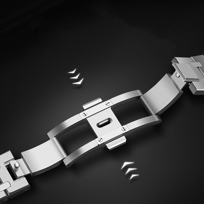 W&W Mode | Rvs Band Für Samsung Watch Ultra Mit Luxus Doppelkettendesign