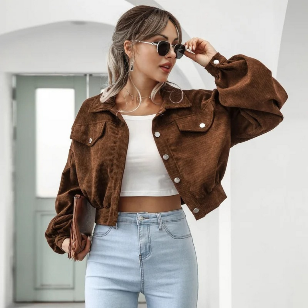 W&W Mode | Himmelblau Einfache Winddichte Damen Sommerjacke