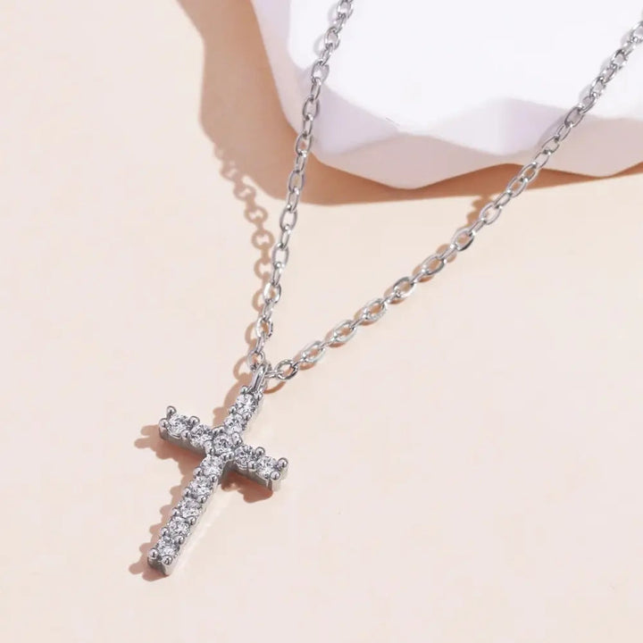W&W Mode | Eingelassene Kreuz Halskette Anhänger Schmuck Für Damen