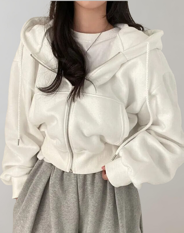 W&W Mode - Frauen Solid Hooded Sweatshirt