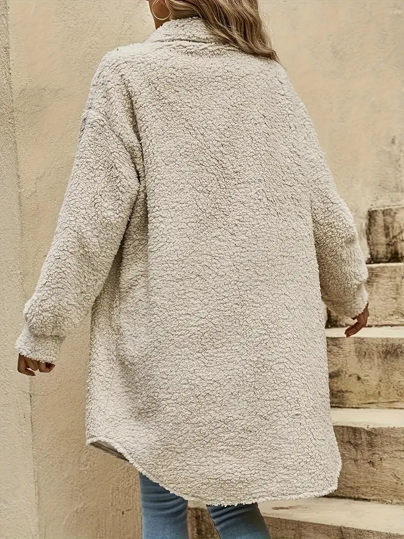 Weiche Jacke mit Knöpfen