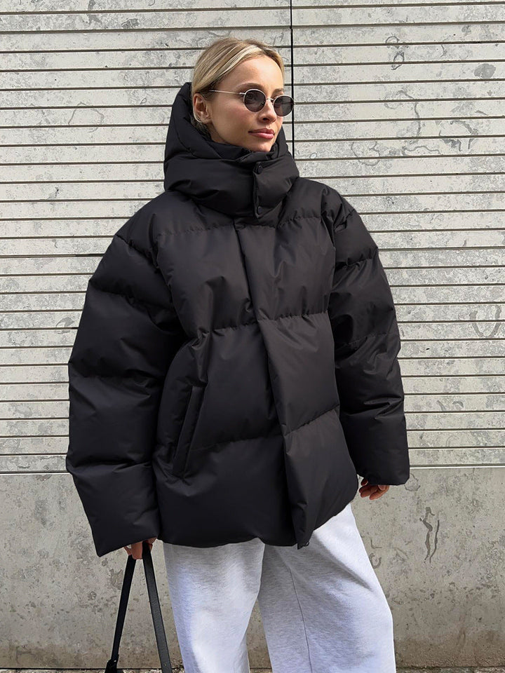W&W Mode | Eleganter Winter Kapuzen Baumwollmantel