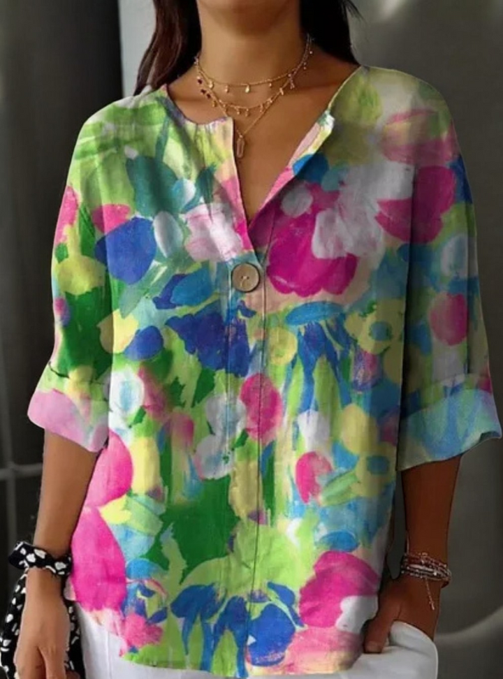 W&W Mode | Elegante Blumenbluse