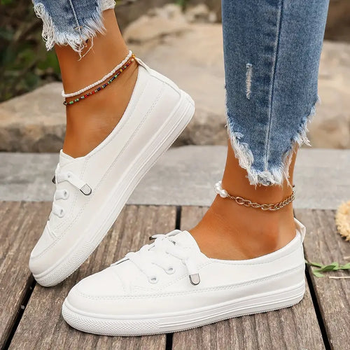 W&W Mode | Lässig Flache Schuhe mit Rutschfester Sohle und Runder Spitze