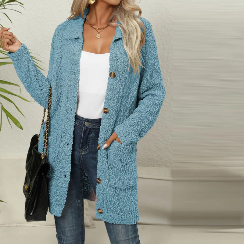 W&W Mode | Lässiger Einfarbiger Cardigan