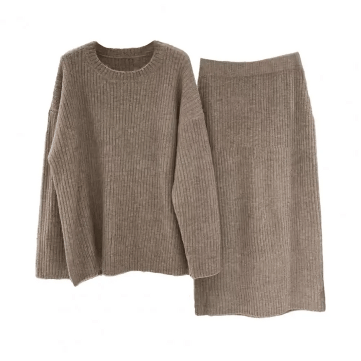 W&W Mode | Zwei-teiliges gestricktes Set für Damen