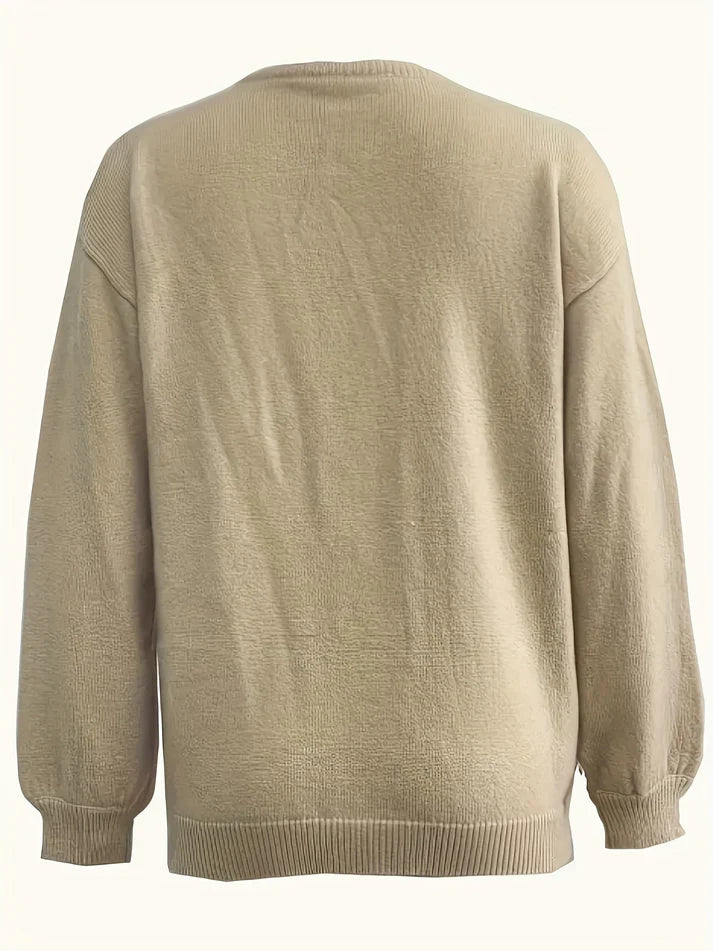 W&W Mode | braune Damenstrickjacke