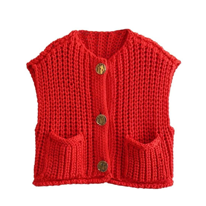 W&W Mode | Ärmellose Gestrickte Weste