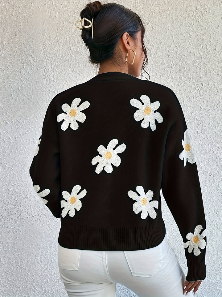 W&W Mode | mit Blumenmuster und langen Ärmeln Für Frauen