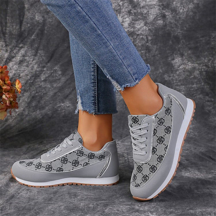 W&W Mode | Bequeme Flache Schuhe mit Blumenduschen