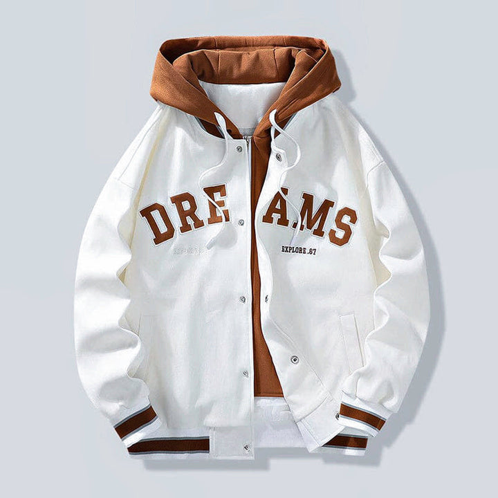 W&W Mode | Kapuzenjacke mit Buchstaben-Print