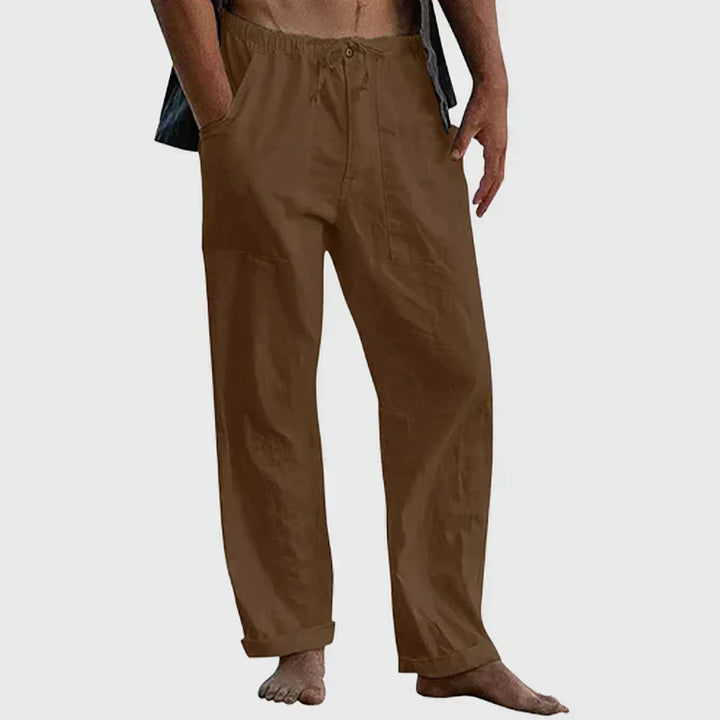 W&W Mode | Lässige Leinenhose mit Kordelzug