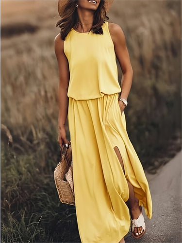 W&W Mode | Maxi Kleid - Einfaches Modal Boho Kleid in verschiedenen Farben