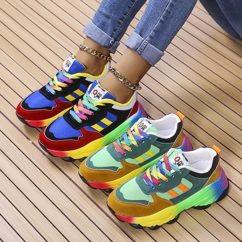 W&W Mode - Bunte orthopädische Turnschuhe mit Stil