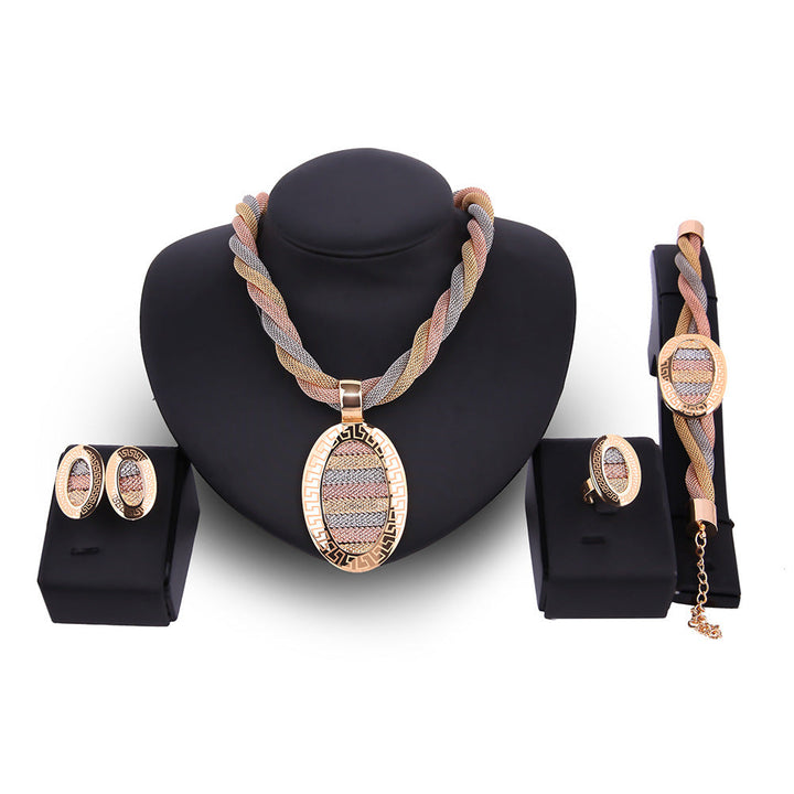 Damen Schmuckset mit Halskette, Ohrringen und Armband