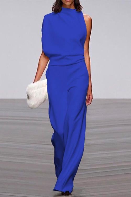 W&W Mode | Rosiedress Ein Schulter Taille Weitbeiniges Jumpsuit
