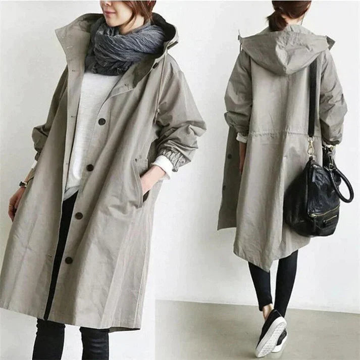 W&W Mode - Trenchcoat mit Kapuze