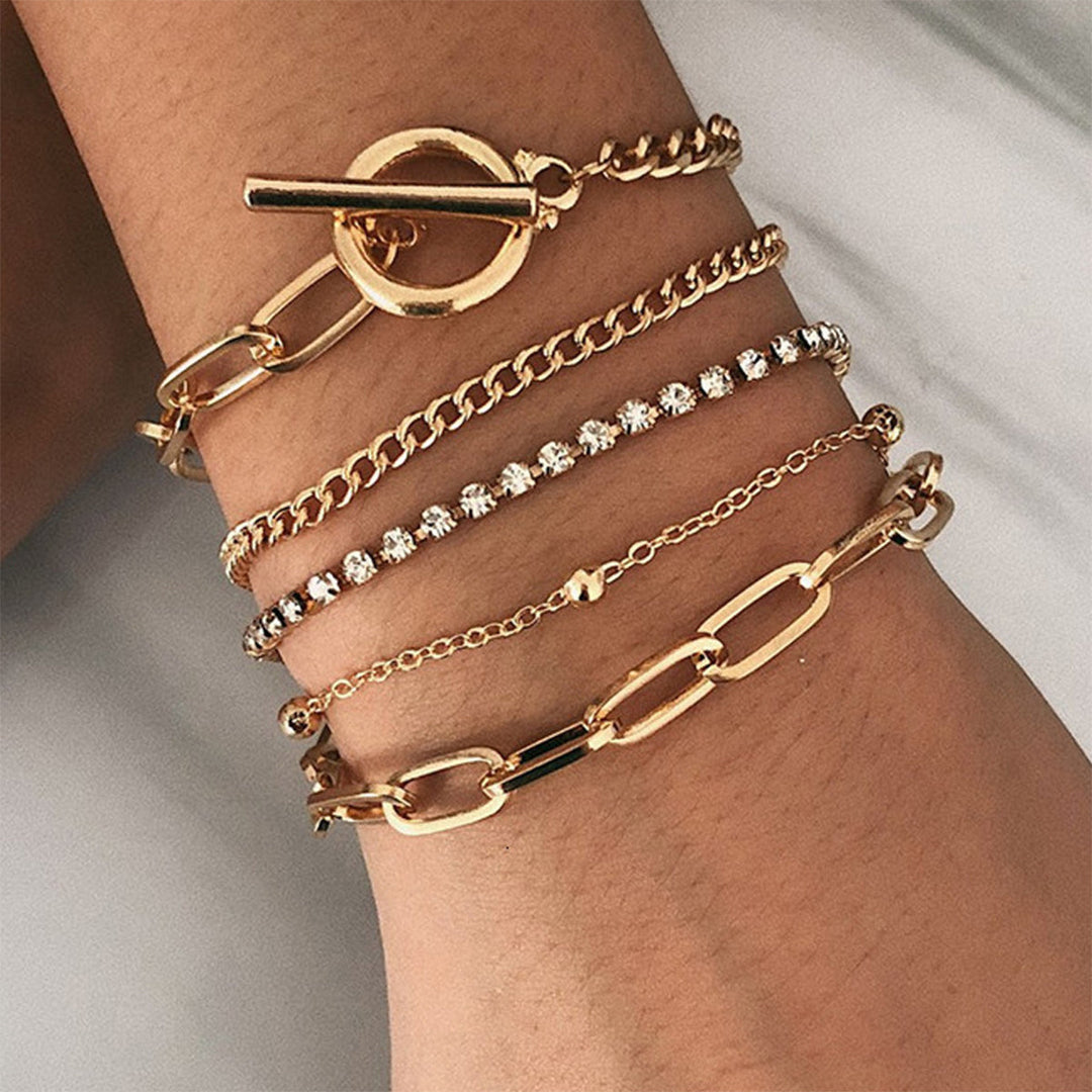 W&W Mode teiliges modisches Charm-Armband mit geometrischem Muster
