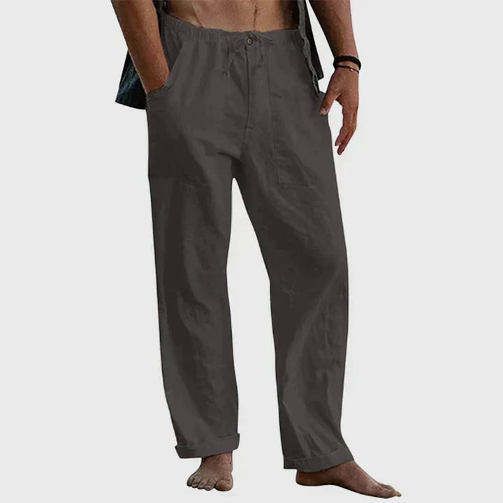 W&W Mode | Lässige Leinenhose mit Kordelzug