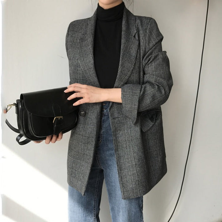 W&W Mode | blazer mit karierter jacke