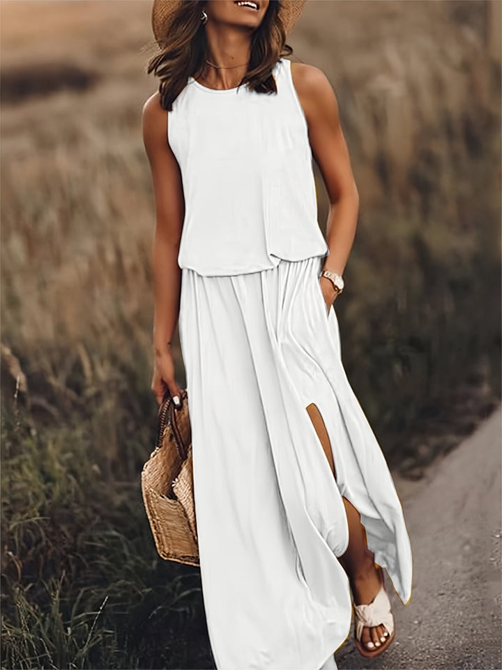 W&W Mode | Schlichtes Boho Maxikleid Aus Modal Für Damen