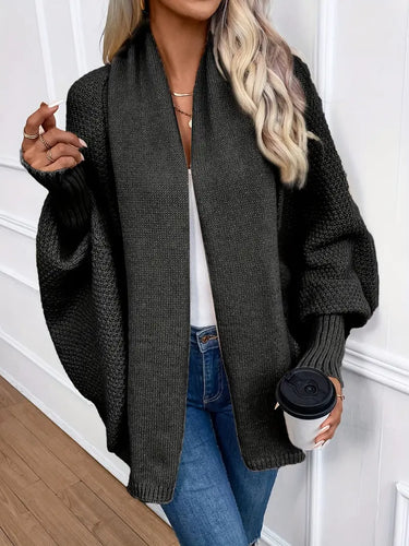 W&W Mode | Lässige Oversized Gestrickte Weste Für Damen