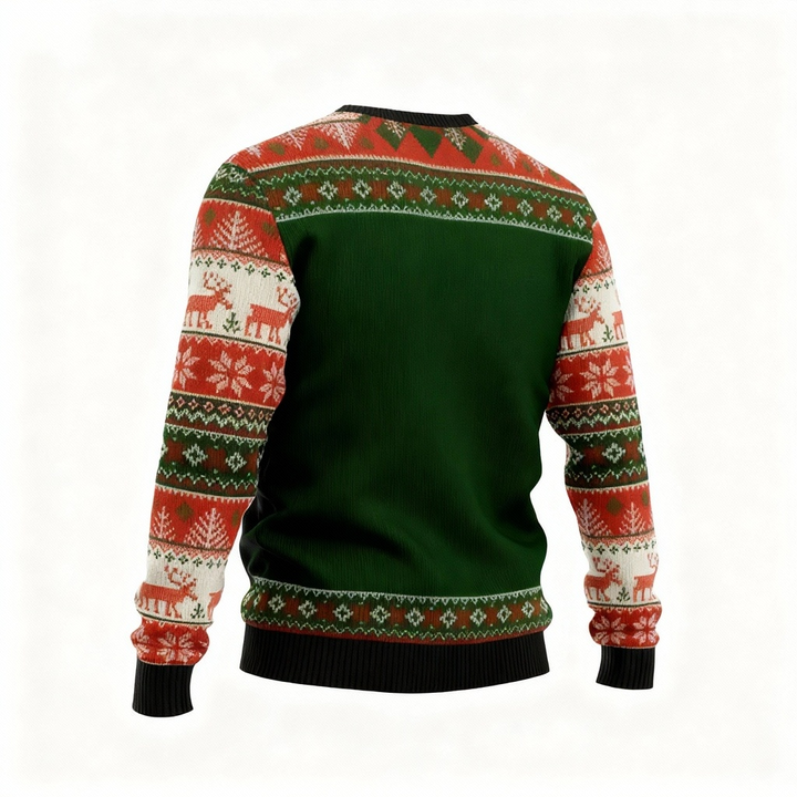 W&W Mode | Skull Print - Festival der Holiday Prints Hässlicher Pullover