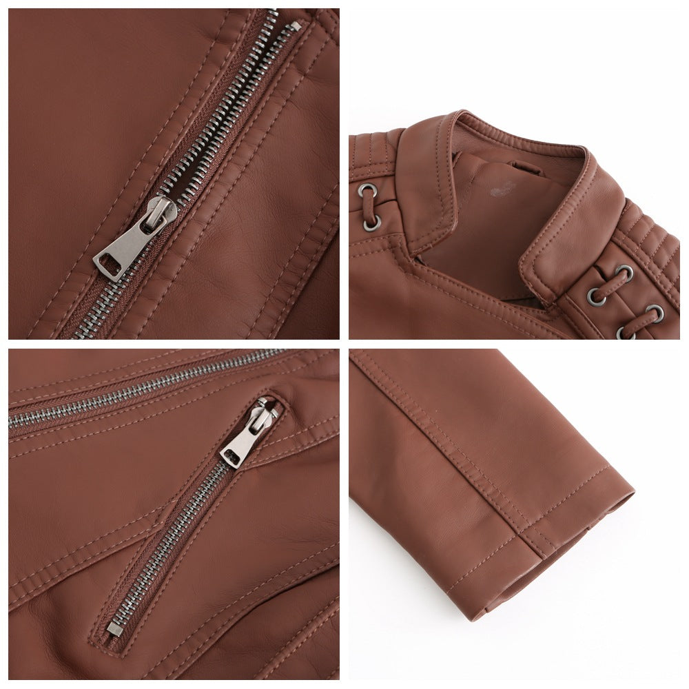 W&W Mode | Gewaschene Lammfell-Lederjacke
