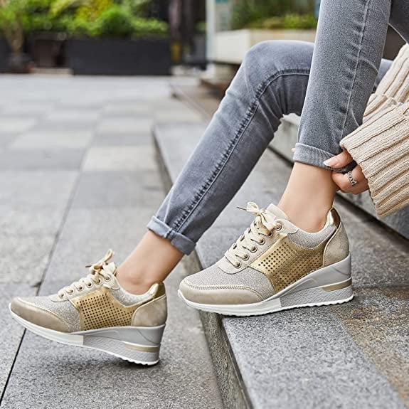 W&W Mode | Orthopädische Sneakers mit Hohem Absatz und Keilabsatz